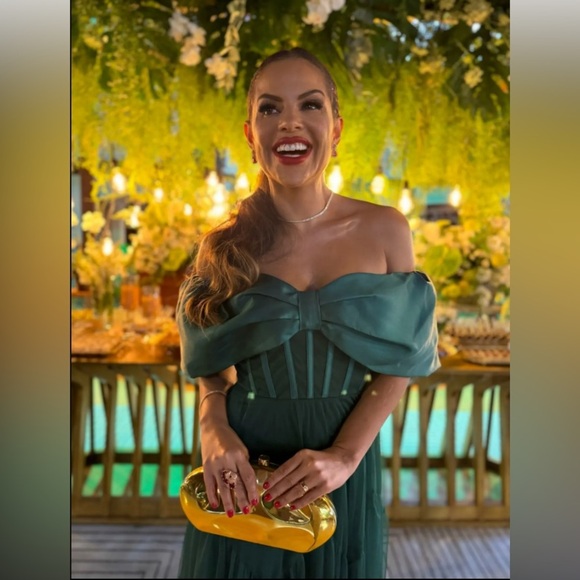 HIGH QUALITY Vintage Gold Evening clutch wedding bag. FREE SHIPPING!! - Picture 3 of 17